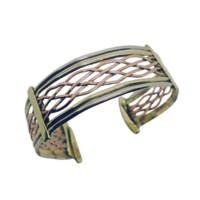 Pulsera Trenzado Filigrana de tres colores