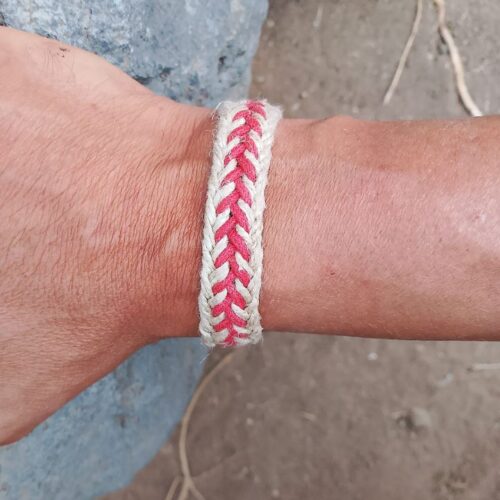 Pulsera de cáñamo trenzado