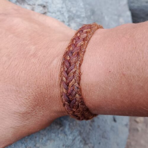 Pulsera de cáñamo trenzado