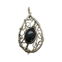 Colgante con obsidiana