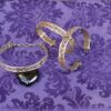 Pulsera plateada con cenefa trenzada
