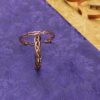 Pulsera de cobre trenzado de tres cabos