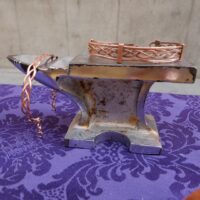 Pulsera de cobre con trenzado